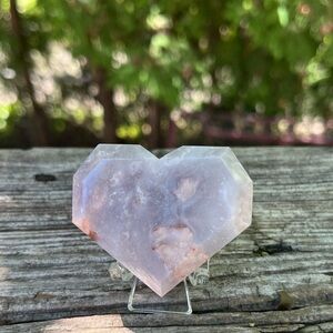 Flower Agate Heart